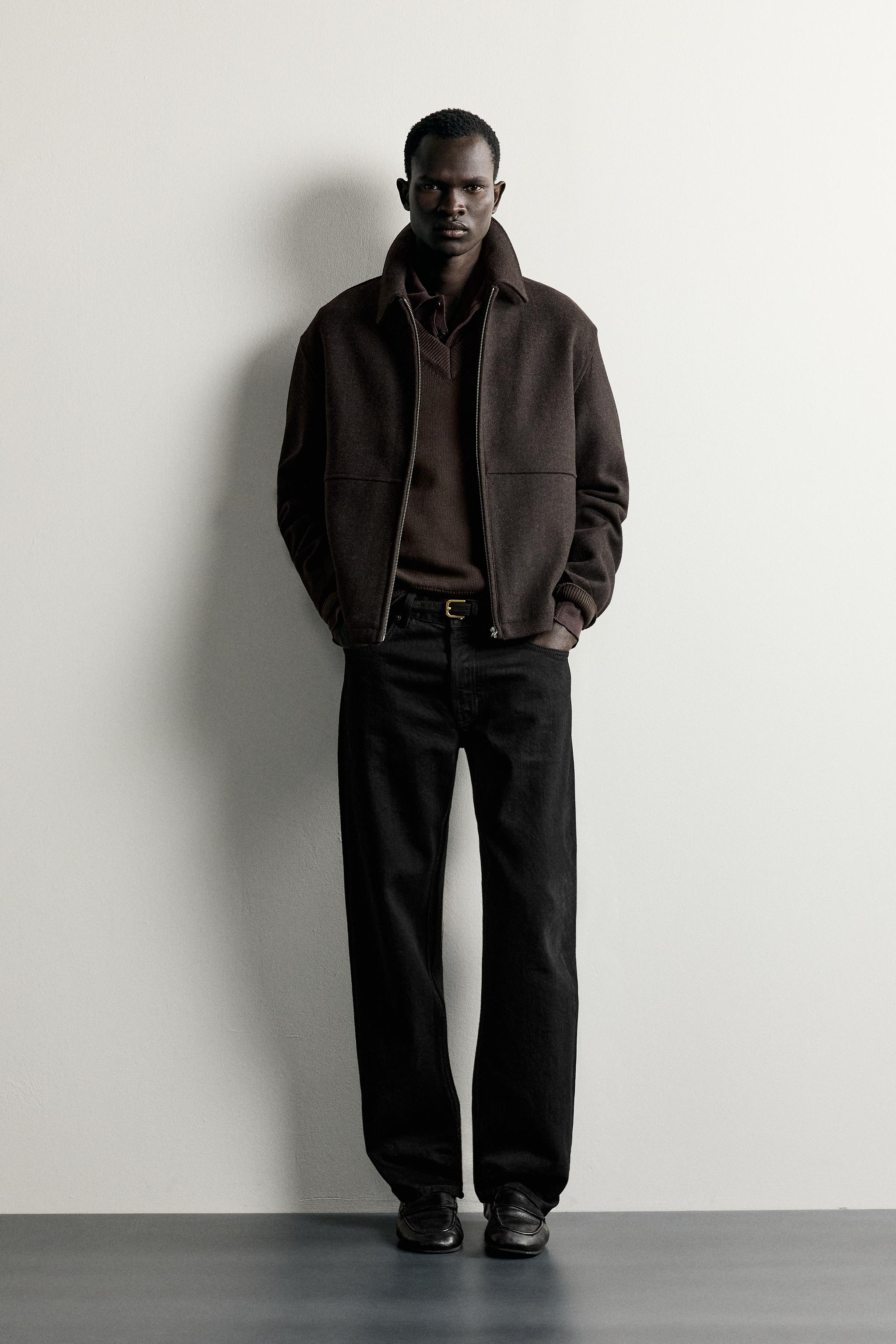 BLOUSON REGULAR FIT EN LAINE